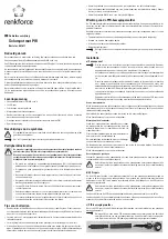 Preview for 7 page of Renkforce 807611 Operating Instructions Manual