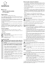 Preview for 5 page of Renkforce 808147 Operating Instructions Manual