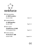 Preview for 1 page of Renkforce A-1000 Operating Instructions Manual