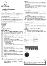 Предварительный просмотр 1 страницы Renkforce AVL630S Operating Instructions