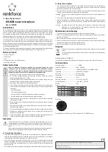 Предварительный просмотр 2 страницы Renkforce AVL630S Operating Instructions