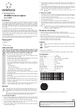 Preview for 2 page of Renkforce AVL645CD Operating Instructions