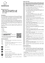 Preview for 3 page of Renkforce Bilbao Operating Instructions Manual