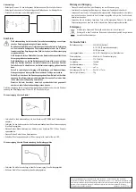 Preview for 2 page of Renkforce DA-7361 Operating Instructions Manual