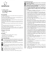 Preview for 7 page of Renkforce DL-1005 Operating Instructions Manual