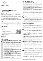 Preview for 5 page of Renkforce DM-7511 Operating Instructions Manual