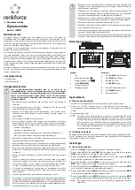 Preview for 7 page of Renkforce E0202LNS Operating Instructions Manual