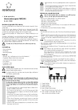 Renkforce FMT-2013 Operating Instructions Manual preview