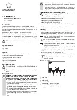 Preview for 3 page of Renkforce FMT-2013 Operating Instructions Manual