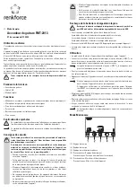 Preview for 5 page of Renkforce FMT-2013 Operating Instructions Manual