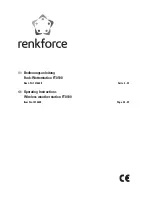 Preview for 1 page of Renkforce FT0100 Operating Instructions Manual