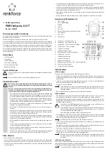 Preview for 1 page of Renkforce G-077 Operating Instructions Manual