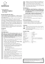 Renkforce HP-960S Operating Instructions preview