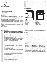 Предварительный просмотр 3 страницы Renkforce KW-9270 Operating Instructions Manual