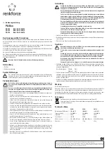 Renkforce PA102 Operating Instructions preview