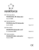 Renkforce PAS15A Operating Instructions Manual preview