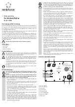 Renkforce Pro 12A Operating Instructions Manual preview