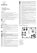 Preview for 3 page of Renkforce Pro 12A Operating Instructions Manual