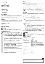 Preview for 3 page of Renkforce Quattro LNB Operating Instructions