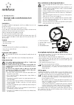 Preview for 3 page of Renkforce RC156X Operating Instructions Manual