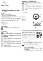 Preview for 3 page of Renkforce RCW-6005-01 Operating Instructions Manual