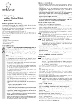 Preview for 1 page of Renkforce renkCast Wireless TV-Stick Operating Instructions Manual