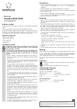 Preview for 3 page of Renkforce RF-2967363 Operating Instructions