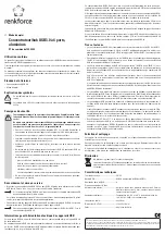 Предварительный просмотр 3 страницы Renkforce RF-3703155 Operating Instructions