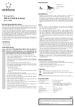 Preview for 1 page of Renkforce RF-3887157 Operating Instructions