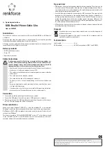 Preview for 2 page of Renkforce RF-4079655 Operating Instructions