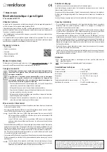 Preview for 3 page of Renkforce RF-4270245 Operating Instructions