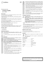 Предварительный просмотр 2 страницы Renkforce RF-4279930 Operating Instructions