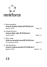 Preview for 1 page of Renkforce RF-IR-Kitchen1 Operating Instructions Manual