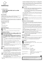 Предварительный просмотр 4 страницы Renkforce RS485 Operating Instructions