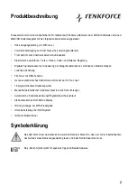 Preview for 7 page of Renkforce SD-7629 Operating Instructions Manual