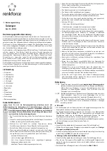 Preview for 1 page of Renkforce SP303K Operating Instructions Manual