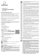 Renkforce SV-CS134404CI Operating Instructions Manual preview