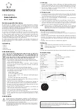 Preview for 1 page of Renkforce TCM160 Operating Instructions