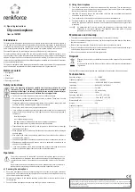 Preview for 2 page of Renkforce TCM160 Operating Instructions