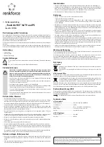 Renkforce Touch Air R01 Operating Instructions preview