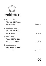 Preview for 1 page of Renkforce TU-1000 Operating Instructions Manual