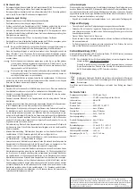 Preview for 2 page of Renkforce TWNT-BH703B Operating Instructions Manual