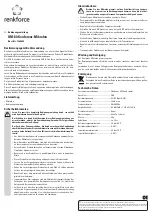 Preview for 1 page of Renkforce UM-80 Operating Instructions