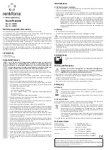 Preview for 1 page of Renkforce W784P-NP Operating Instructions