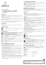 Preview for 2 page of Renkforce ZW-52007 Operating Instructions