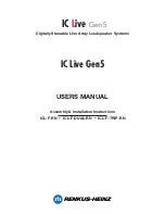 Renkus-Heinz IC Live Gen 5 User Manual preview