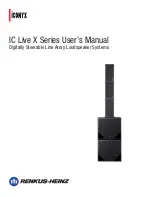 Renkus-Heinz iConyx IC Live X Series User Manual preview