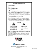 Preview for 16 page of Renkus-Heinz VARIA VA101-15 User Manual