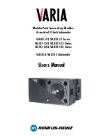 Preview for 1 page of Renkus-Heinz Varia VA15S User Manual