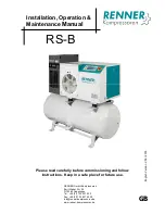 Preview for 1 page of Renner Kompressoren RS-B Installation, Operation & Maintenance Manual